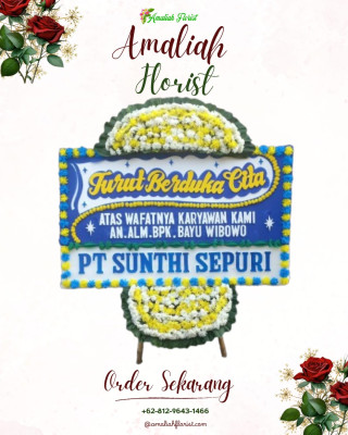 Papan Bunga Duka di Kayu Putih